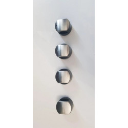 Ручки 4 шт для варильної поверхні металева R 4 Cybo SS метал, нержавіюча сталь + зручний дизайн