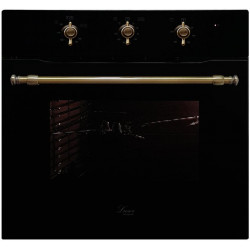 Luxor Qualität 60 GBO Grill Retro Kup BK Vintage Classico + конвектор, чорне скло, чорний
