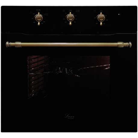 Luxor Qualität 60 GBO Grill Retro Kup BK Vintage Classico + конвектор, чорне скло, чорний