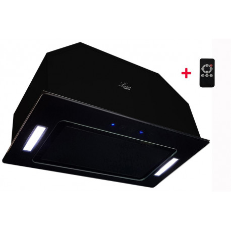 Luxor Stolz 60 LED 1450 m3 BK Sensor LED + пульт управління, скляний фасад, чорне скло, чорна