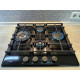 Варильна поверхня газова Luxor Round Vintage 60 Emaille Turbo Wok Italy BK + кругла підставка Wok у подарунок,чорна