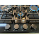 Варильна поверхня газова Luxor Round Vintage 60 Emaille Turbo Wok Italy BK + кругла підставка Wok у подарунок,чорна